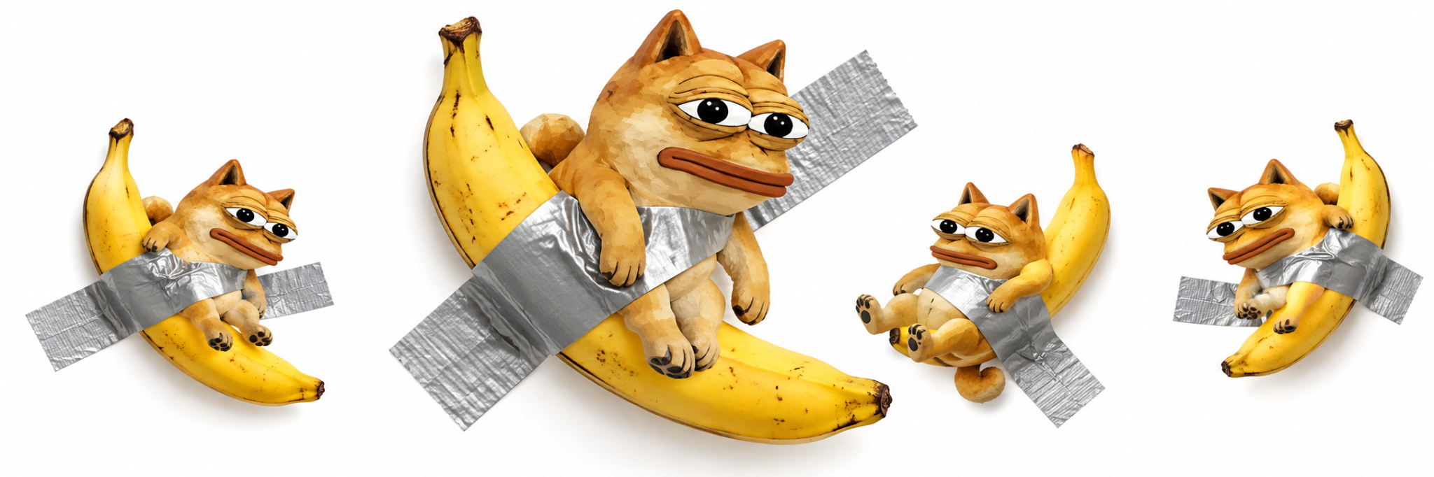 The supplied wide banner showing Comedian Dope in four poses alongside yellow bananas